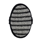 Мочалка «Мужская» объёмная, 10х15х5 с, medium/soft, чёрно-серая, для бани и сауны «Банные штучки»/ 30