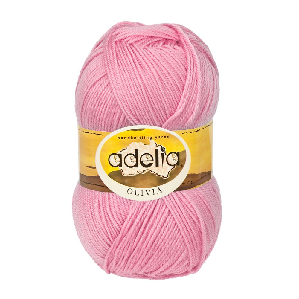 Пряжа Adelia Olivia / уп.5 мот. по 100г, 250м, 04 розовый Пряжа Adelia Olivia / уп.5 мот. по 100г, 250м, 04 розовый