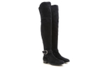 GUCCI Suede Over the knee Boots Women"s Black