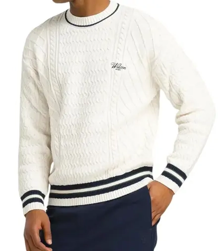 Свитер теннисный Wilson Heritage Cable Knit