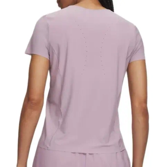 Женская теннисная футболка Under Armour Vanish Elite Short Sleeve - mauve pink/metallic silver