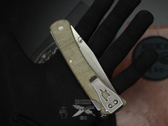 Складной нож BUCK 0110ODS4 110 Slim Knife Pro c клинком из стали CPM-S30V, рукоять микарта