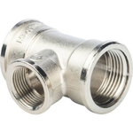 Тройник STOUT переходной никелированный 1"x3/4"x1" ВР