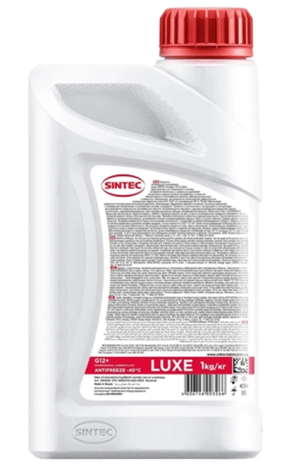 Антифриз Sintec LUXE G12+ готовый -40 красный 1 кг 990550