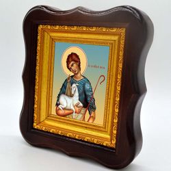 Авель праведный, сын Адама. Икона на холсте.