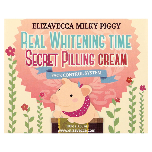 Elizavecca, Milky Piggy, Secret Pilling Cream, крем для пилинга кожи лица, 100 г (3,53 унции)
