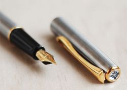 Перьевая ручка Diplomat Traveller stainless steel gold М (D10057461) 6