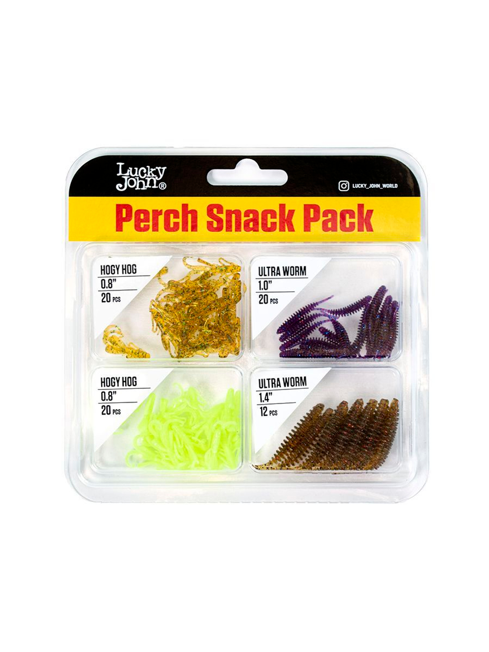Твистеры и слаги съедобные искусственные LJ Pro Series Perch Snack Pack 04 SET/Mix Pack