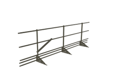 Кровельное ограждение Fachmann KO/SK/SN-800-3-3000 Фальцевый крепеж RAL