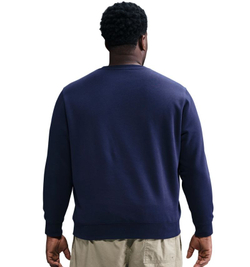 Куртка теннисная Nike Club Fleece Crew - obsidian/white