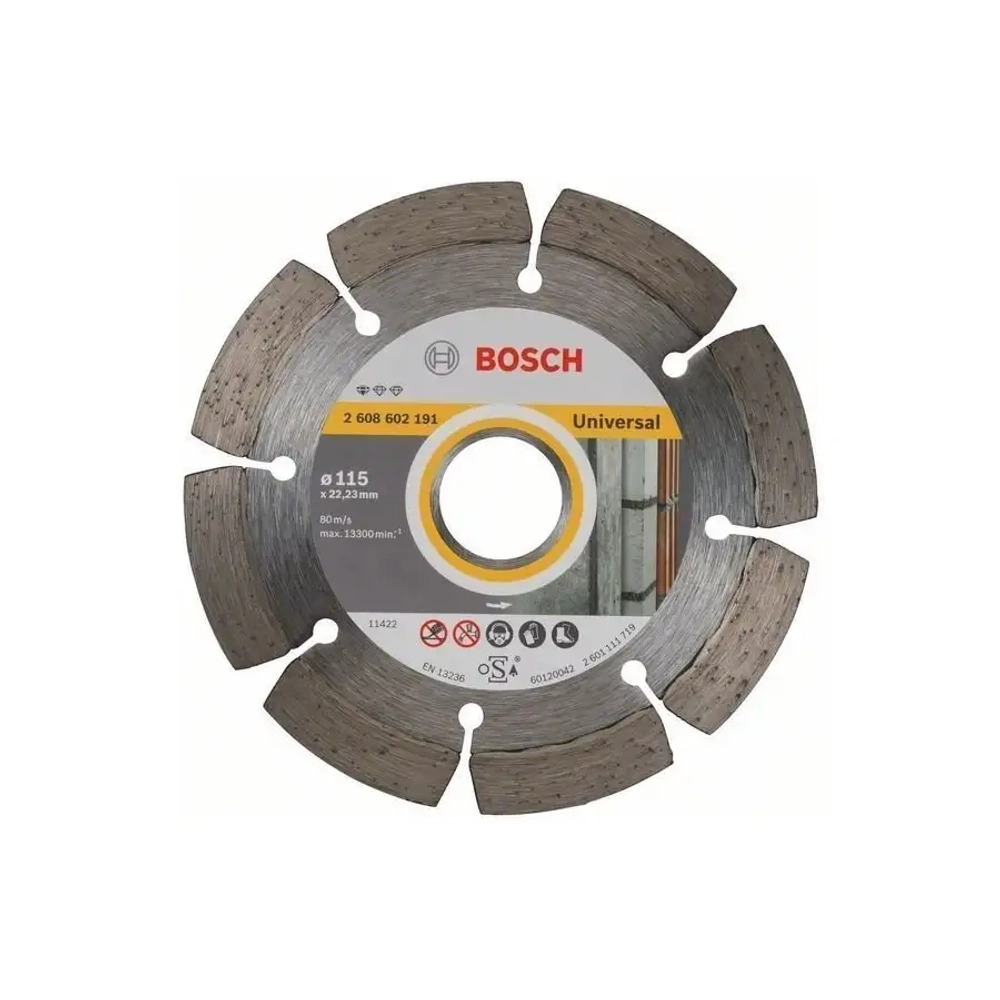 Алмазный отрезной круг по бетону Standard for Concrete 115x22.23x1.6x10 мм BOSCH 2608602191