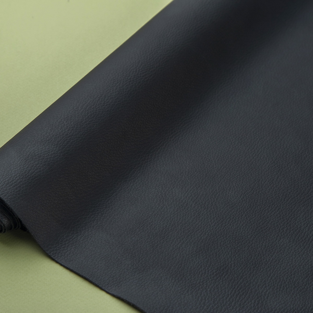 Экокожа цв.Черный / Stretch Black (0,65 мм), лист 100х140 +/-2 см
