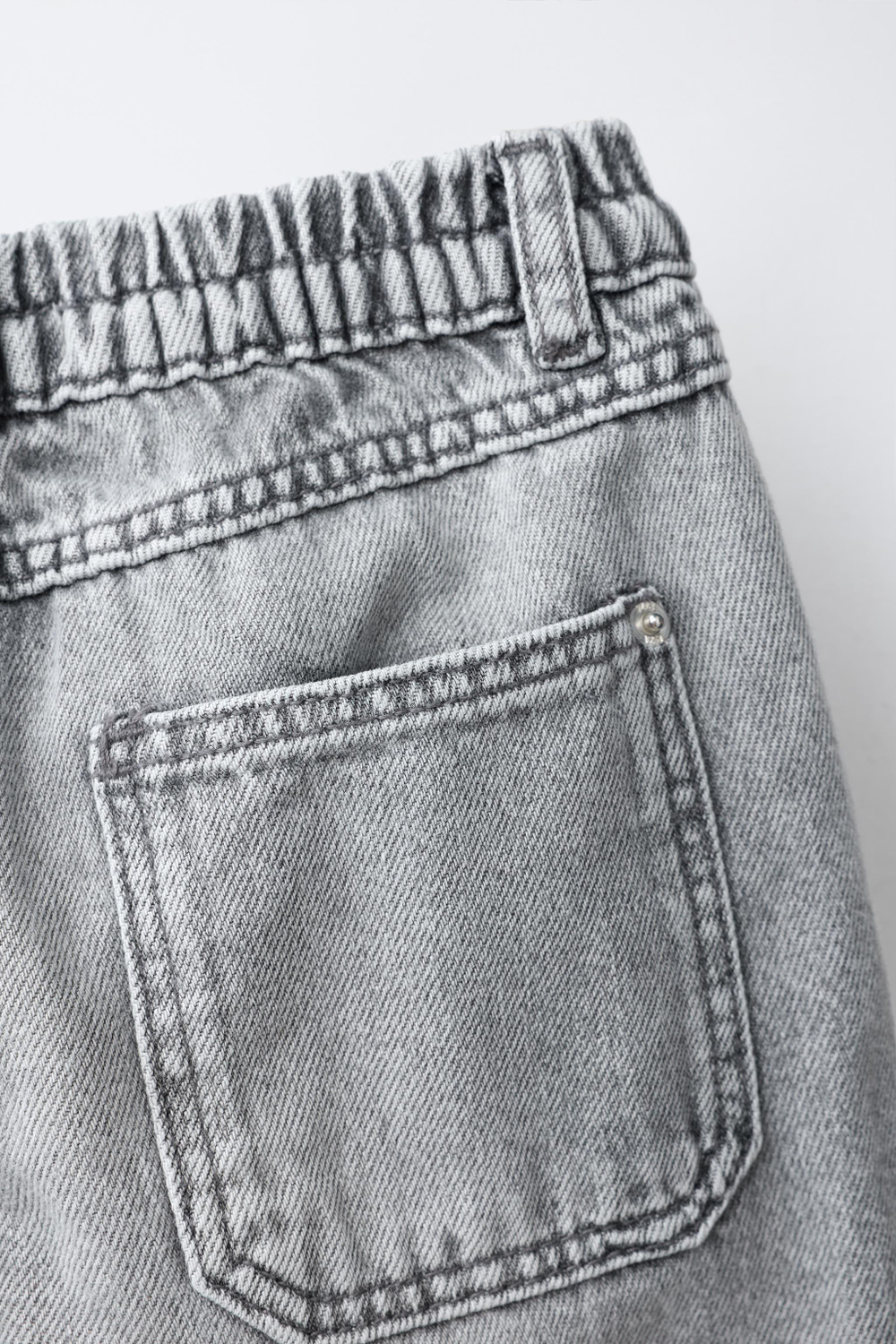 ZARA ДЖИНСЫ BAGGY, СЕРЫЙ