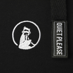 Мужская кофта теннисная Quiet Please Ready To Serve Hoody Men - Black, White