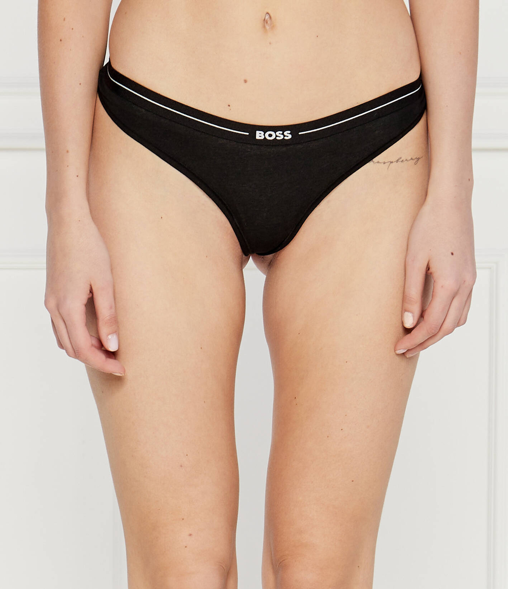 Стринги 3 пары 3P THONG BOSS BLACK - черный(50510030)