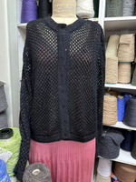 STARPAILLETS - Luxury Selection by Ri.Go; 55% кидмохер, 25% меринос, 20% п/а; 700м/100гр; col. 900, цвет: черный; люрекс и пайетки разноцветные; S718