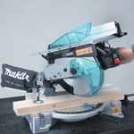 Комбинированная торцовочная пила Makita 1,65 кВт, диск 260/30 мм, глубина пропила 90° 93 мм, 2 в 1 торцовка и распиловочный станок LH1040