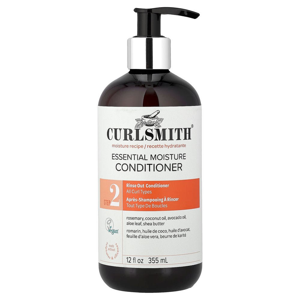 Curlsmith, Essential увлажняющий кондиционер, этап 2, для всех типов локонов, 355 мл (12 жидк. унций)