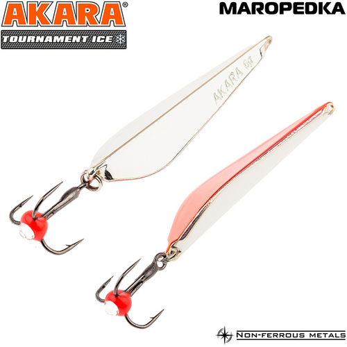 Блесна зимняя Akara Tournament Ice Maropedka 45 6 гр. Sil/Cu