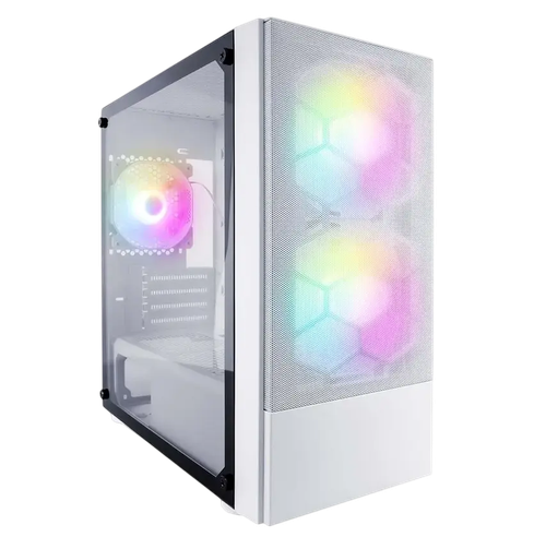 Корпус 1STPLAYER FIREBASE X4-M TG LED (X4-M-WH-2F1P-W-1F1-W) White