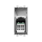 Компьютерная розетка RJ-45 модульная, кат.5е, "Avanti", "Закаленная сталь", 1 модуль