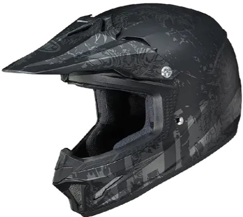 Купить Мотошлем Кроссовый HJC CL-XY II Creeper MC5SF / Детский / Черно-серый