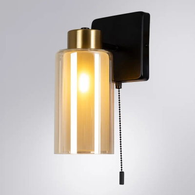 Бра Arte Lamp LEO A7027AP-1BK, 1хE14