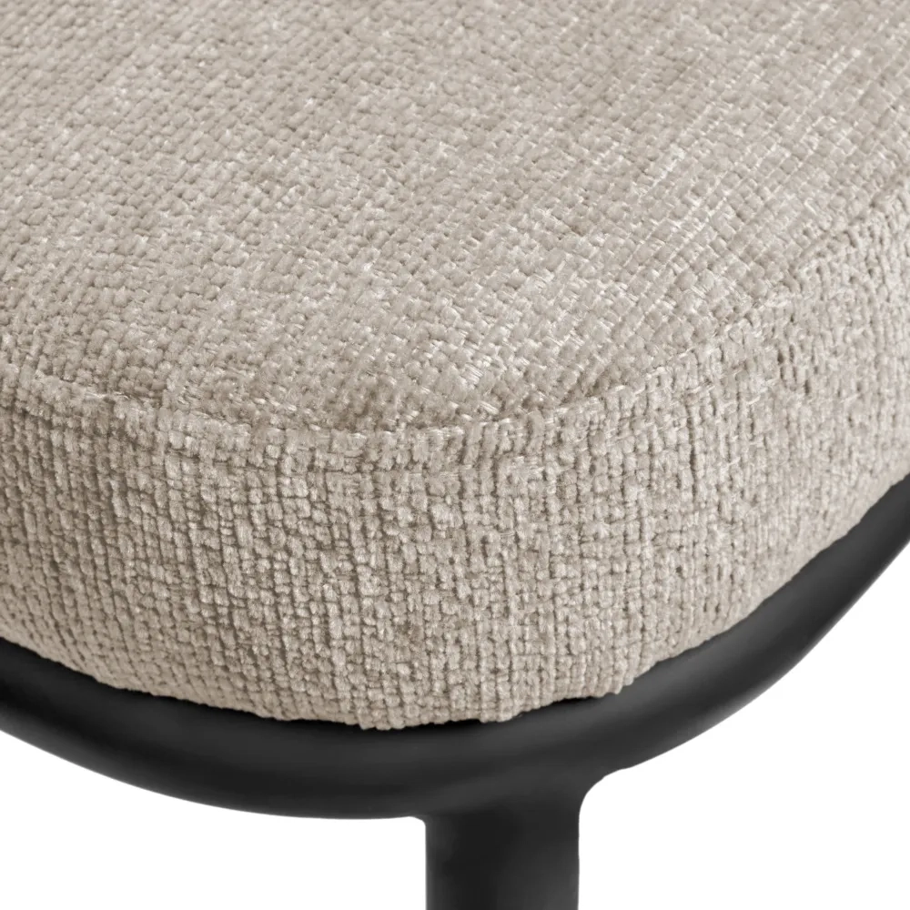 Стул Bradex Home Lucas 2 латте шенилл с чёрными ножками