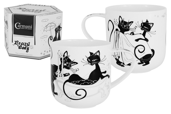 Кружка 0.5л Carmani Кошка в ванне Crazy Cats