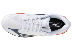 Теннисные кроссовки Mizuno Wave Exceed Court AC - white/insignia blue/orange