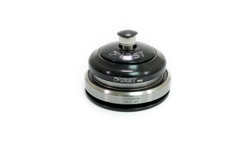 Рулевая колонка FIRST, 1-1/8"-1.5", б/резьбовая, конус., IS 42/28,6  IS 52/40, подшип. 30.5x41.8x8мм + 40x52x7мм, x45°, с якорем, высота 9.8 мм, черн.