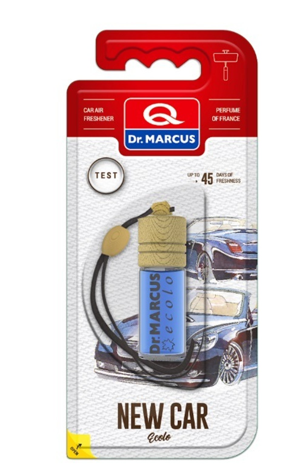 ОСВЕЖИТЕЛЬ ВОЗДУХА СТЕК.ПОДВ. DR.MARCUS ECOLO NEW CAR 4.5ML