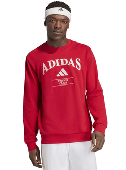 Мужская теннисная кофта Adidas Heritage Graphic Club - power red/chalk white