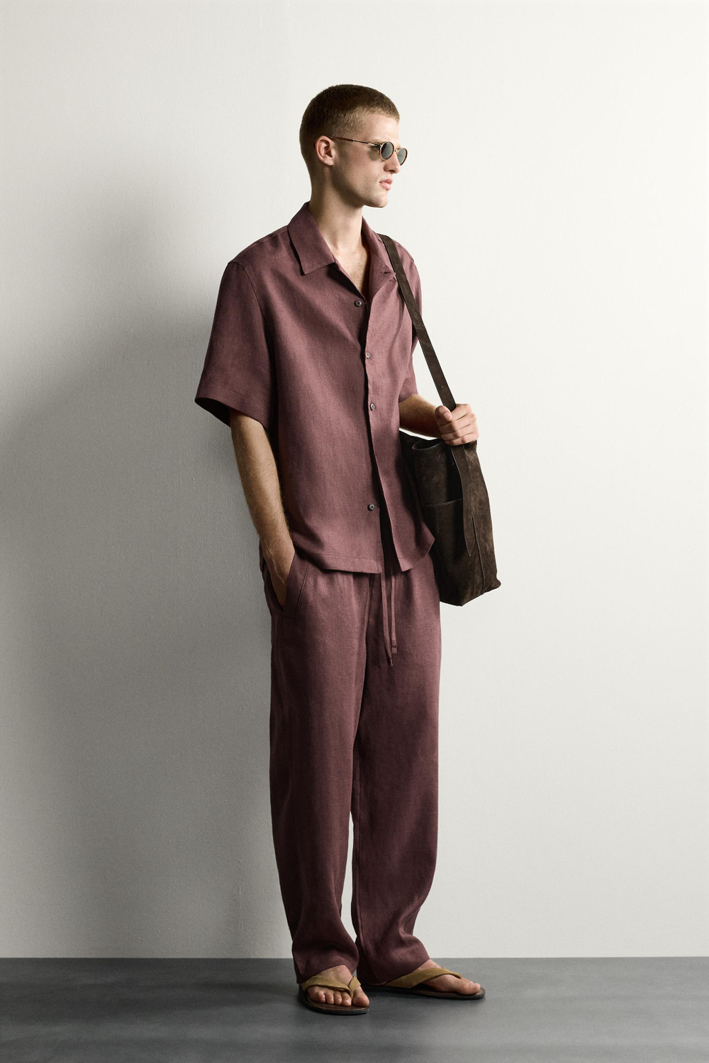 БРЮКИ СВОБОДНОГО КРОЯ ИЗ 100% ЛЬНА — ZARA · 5070/902