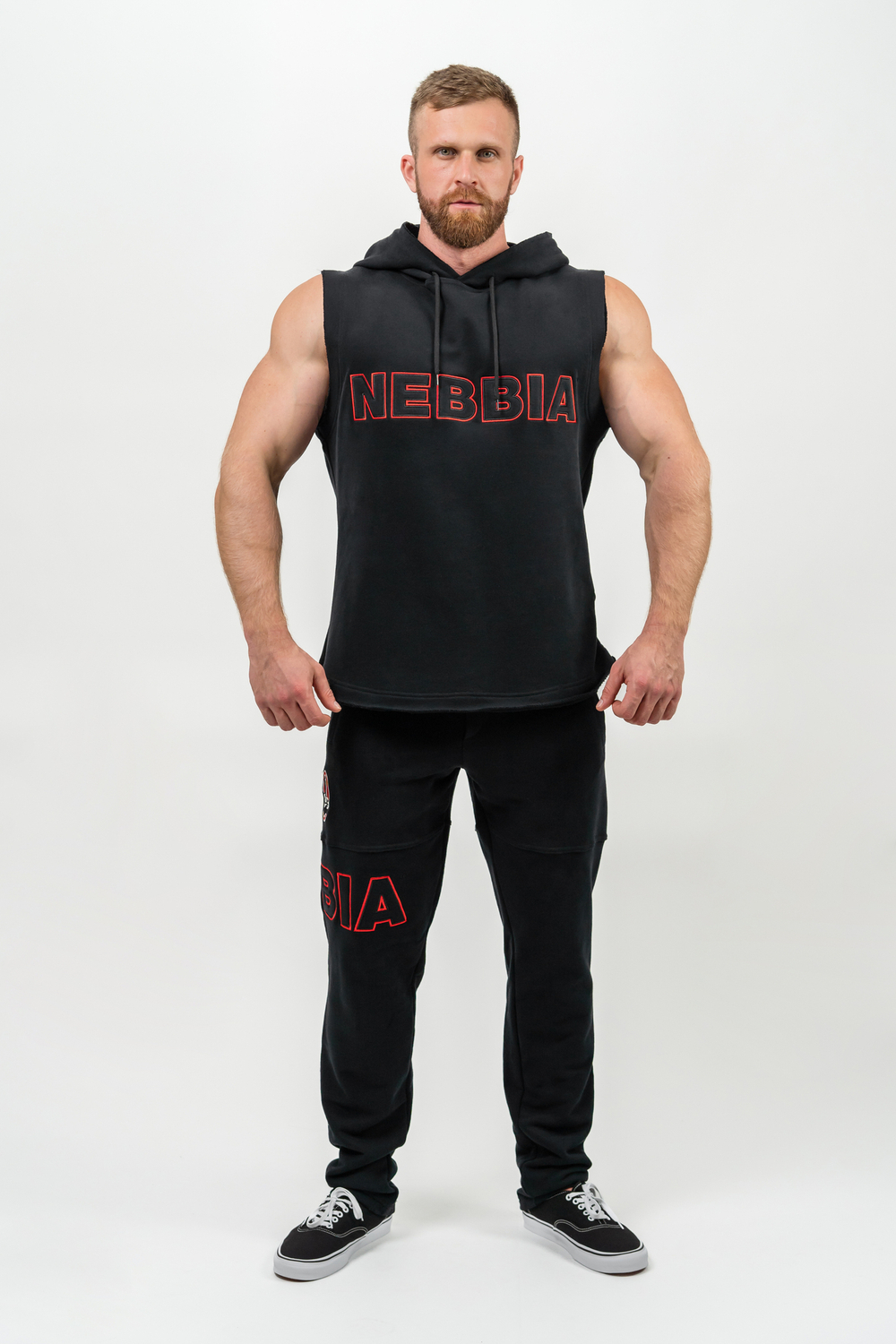 Толстовка без рукавов SLEEVELESS HOODIE SWEATSHIRT IRON BEAST 710 Черная