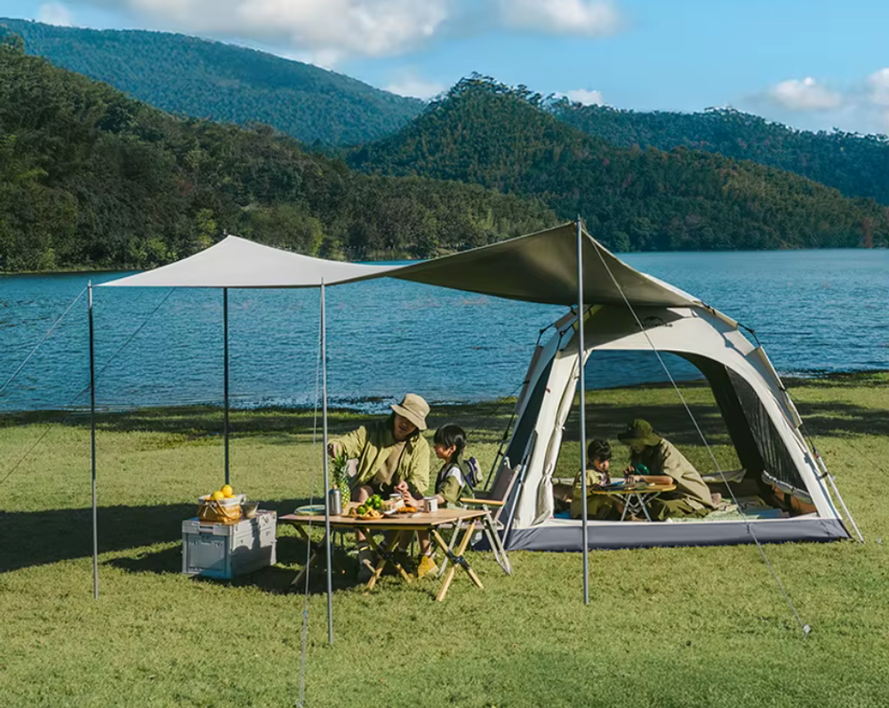 Палатка Naturehike Ango 3-местная, быстросборная, серая, артикул CNK2550WS010-VGL3
