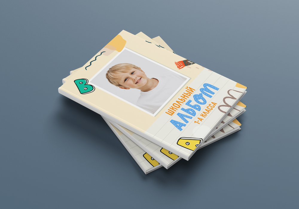 PSD-Шаблон фотокниги "ABC"