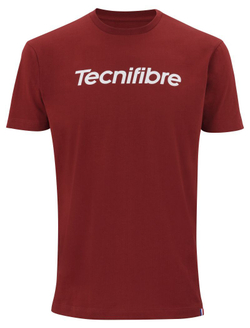 Мужская теннисная футболка Tecnifibre Club Cotton Tee - cardinal