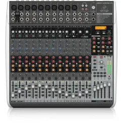 Behringer QX2442USB - микшер, 16 каналов, USB/Audio интерфейс, DSP, 8 каналов компрессоров,4 группы