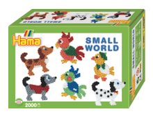 Hama Набор термомозаики Midi 2000 шт + Маленький мир: собака, попугай (3506)