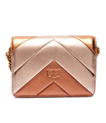 Кожаная сумка через плечо LOVE CLICK MINI BIG CHEVRON Pinko - медный(100067 A1YA)