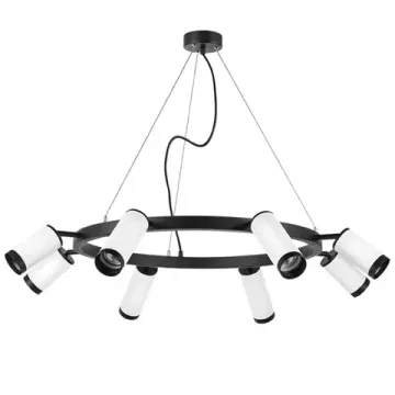 Люстра подвесная 8*GU10 LR01886436440 черный/белый Rullo Lightstar