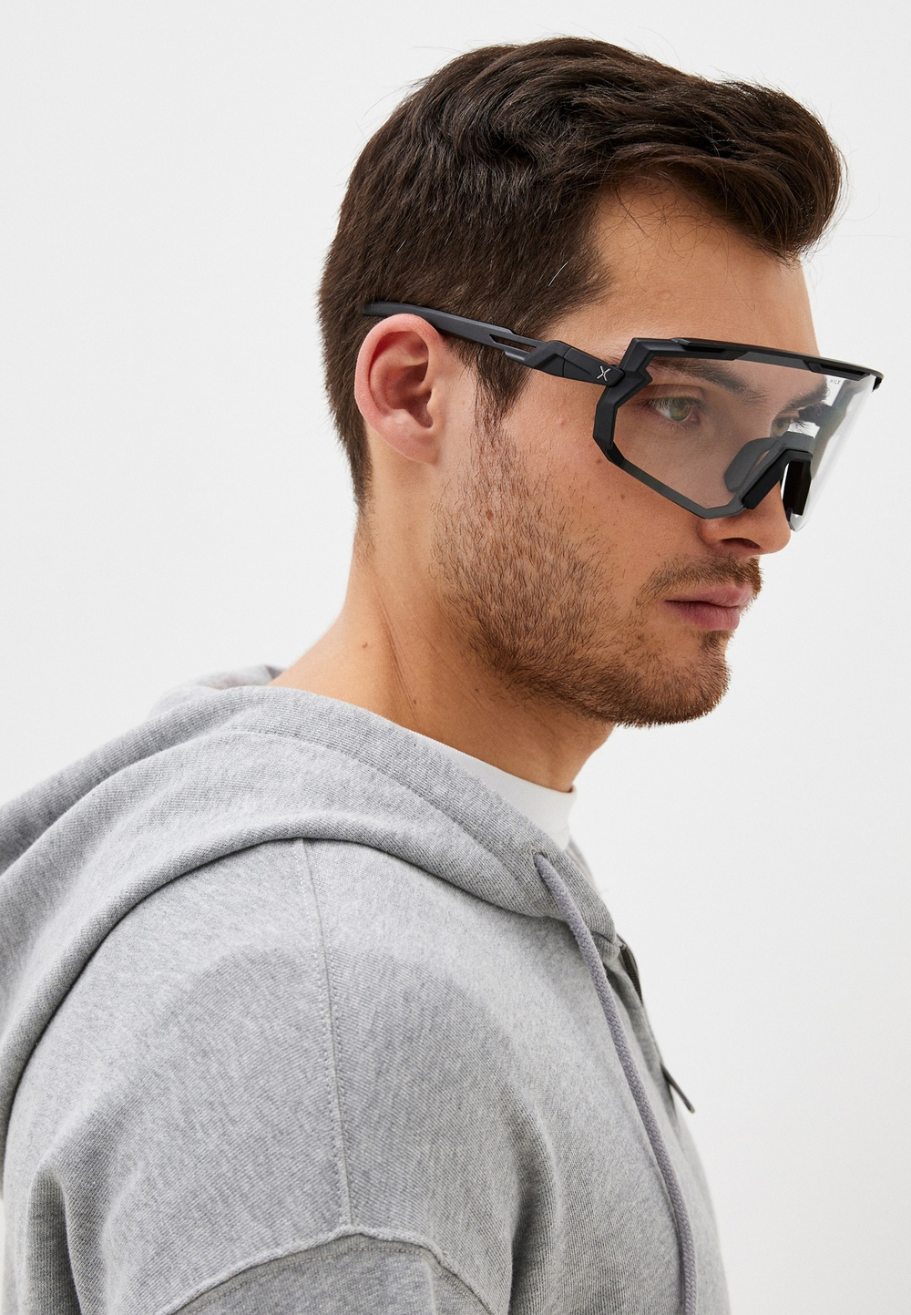 Спортивные очки HILX Samurai / Matt Solid Black / Black Polarized Lens + Clear Lens