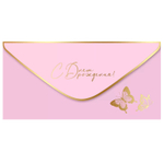 Конверт для денег "С днем рождения", Розовый, soft-touch