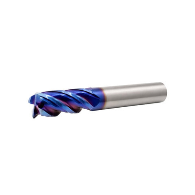 Концевая фреза с угловым радиусом 4 зуба, HRC 65, Nano Blue, удлиненная 8х35х100 R0,5