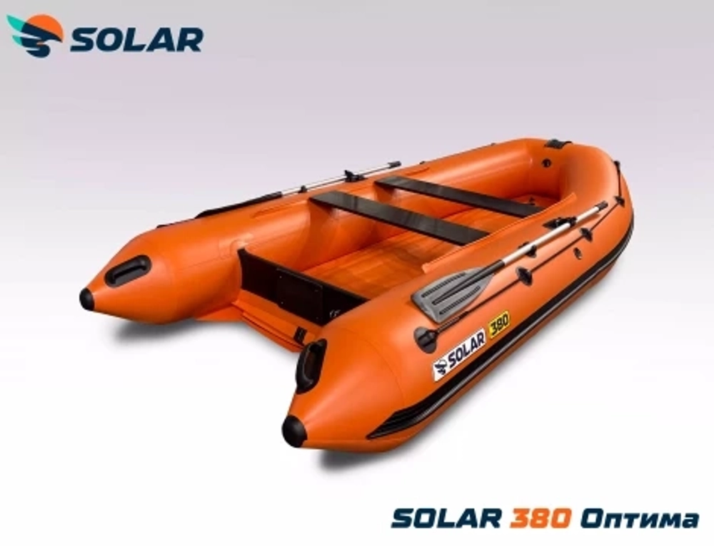 Лодка надувная моторная solar-380 к (оптима)