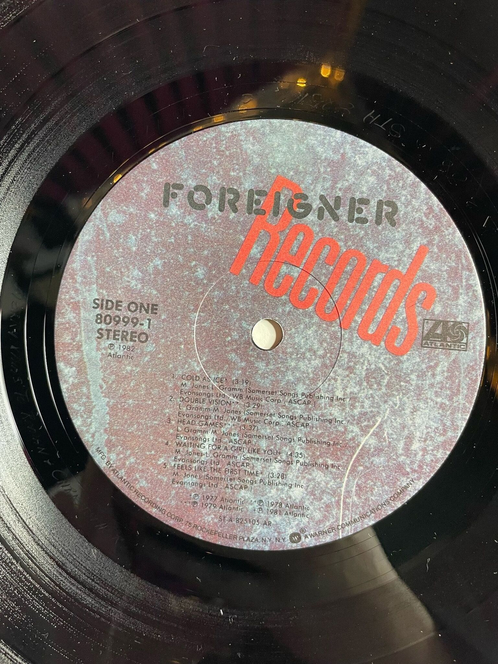 Винтажная виниловая пластинка LP Сборник Foreigner Records (USA 1982)
