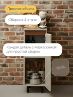 Кухонный модуль напольный Виго, 40х60х85 с дубовой панелью, со столешницей, Dipriz