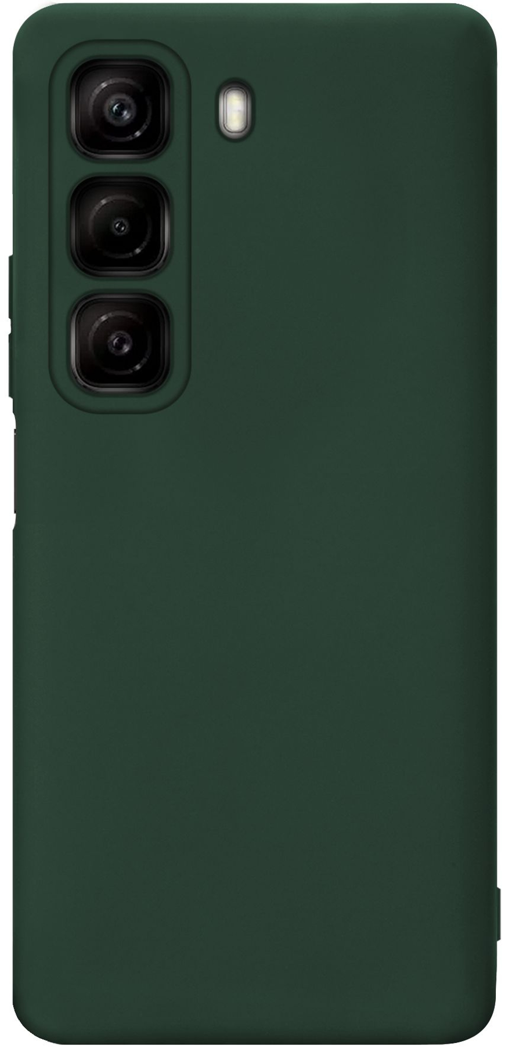 Мягкий Soft Touch чехол из силикона для INFINIX HOT 50 4G (не 5G / PRO!) с бархатной подкладкой