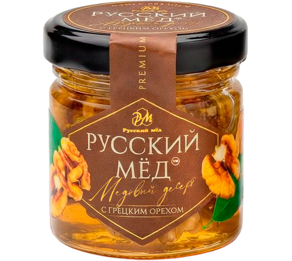 Медовый десерт с грецким орехом Русский мёд 40 мл